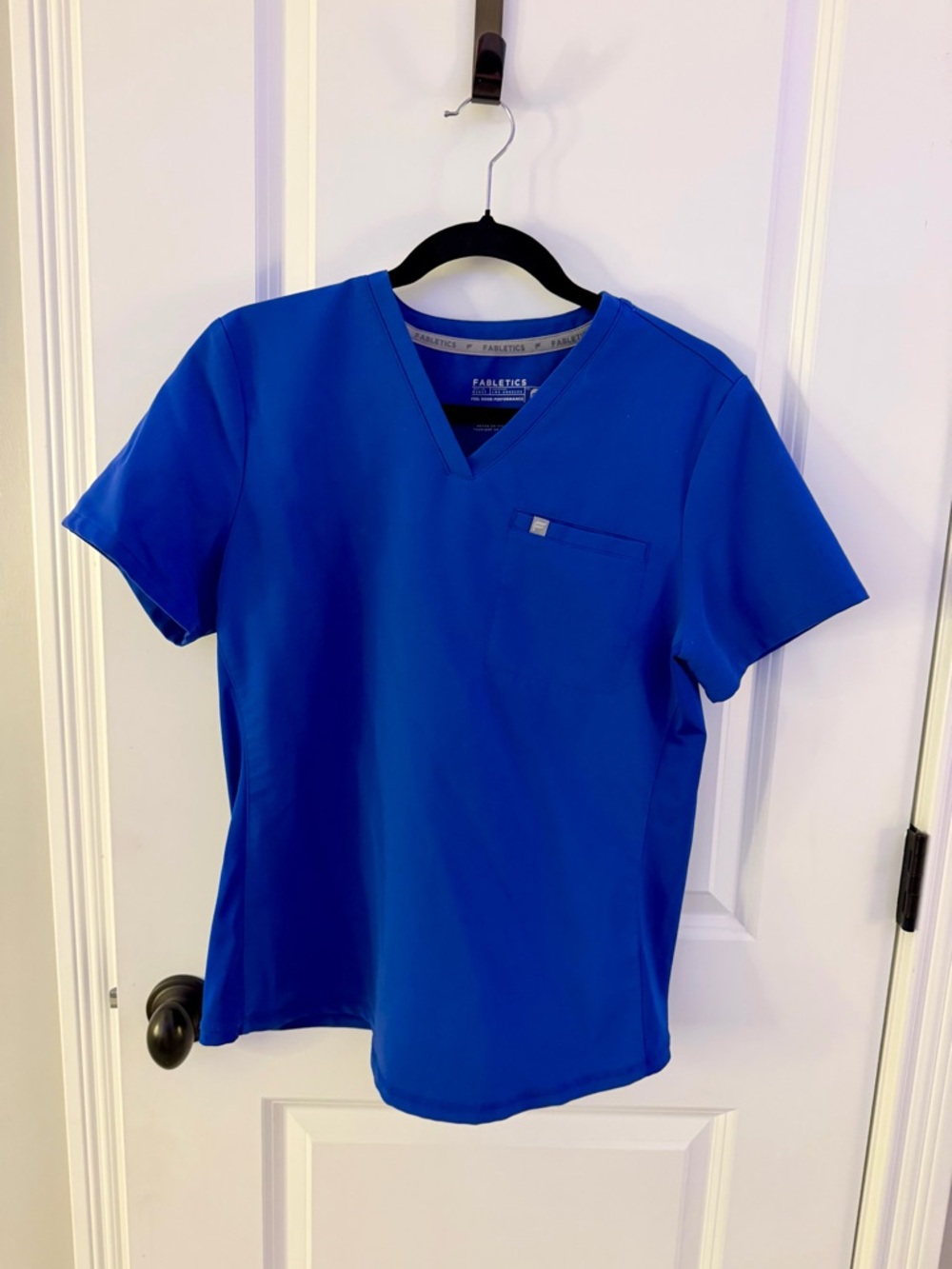 Fabletics Kids V-Neck Tee in Bright Blue